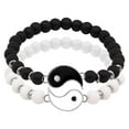 Best Friend Bracelets 2 Matching Yin And Yangs Adjustable Rope