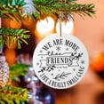 thumbnail image 1 of Best Friend Christmas Ornament Acrylic, Round Flat Ornament with Friendship Quote, 3.15 Inch Christmas Tree Decoration, Gift for Close Friend Office Friend and Secret Santa Exchange, 1 of 7