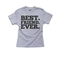 thumbnail image 1 of Best Friend Ever - Simple Large Graphic Girl's Cotton Youth Grey T-Shirt, 1 of 2
