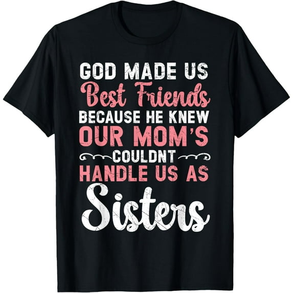 Best Friend Forever Friendship Bestie BFF Squad T-ShirtMen and women, Black T-shirt, size: Extra large S-4XL