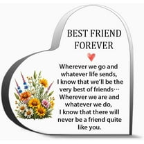 Best Friend Forever Wherever We Go And Inspirational Gifts For Friends, Gifts For Family Coworker Home Decorative Signs
