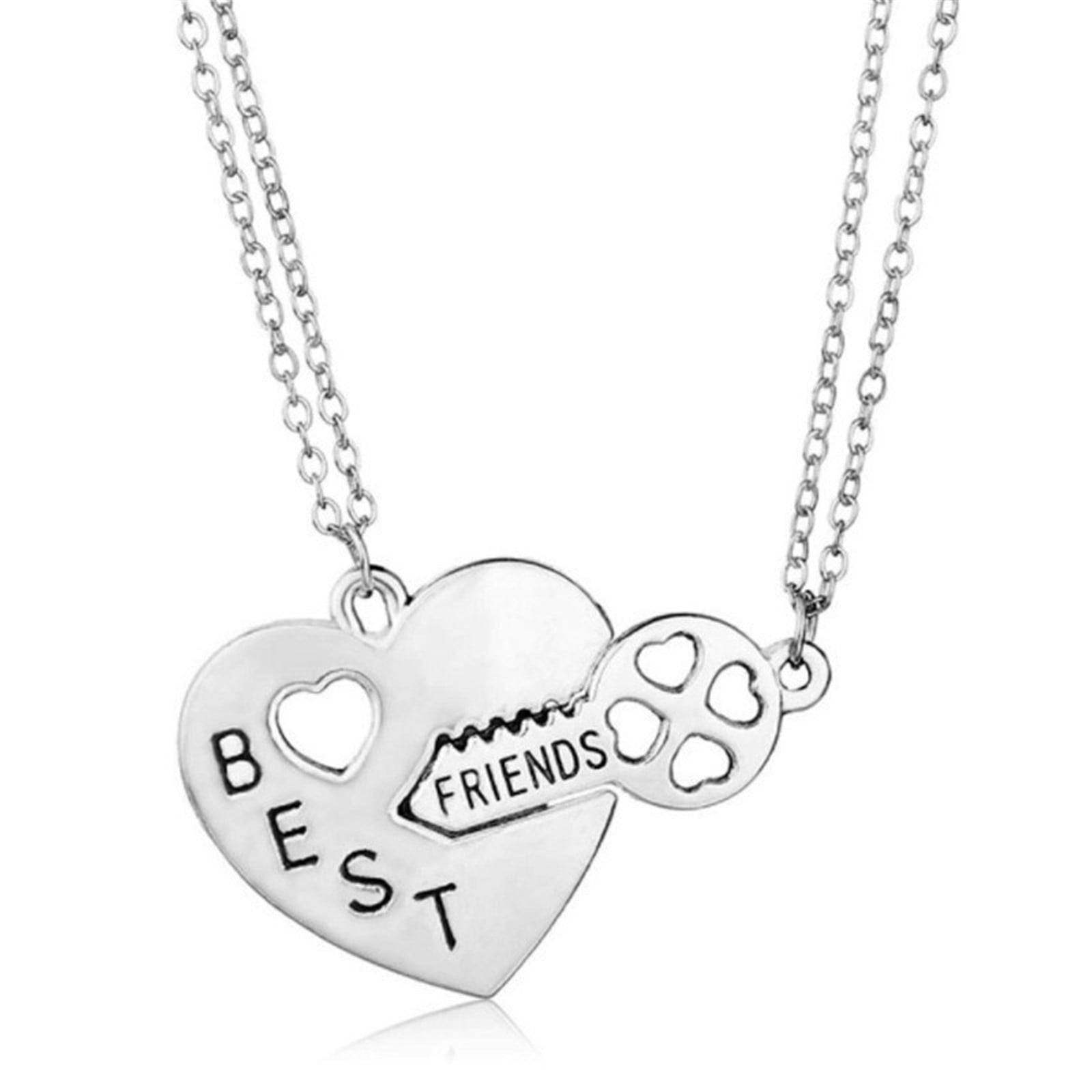 Amazon.com: 2PCS Best Friends Necklaces for 2 - Side by Side Or Miles Apart BFF  Friendship Matching Puzzle Necklace Set Long Distance Friendship Gifts for  Women Teen Girls: Clothing, Shoes & Jewelry
