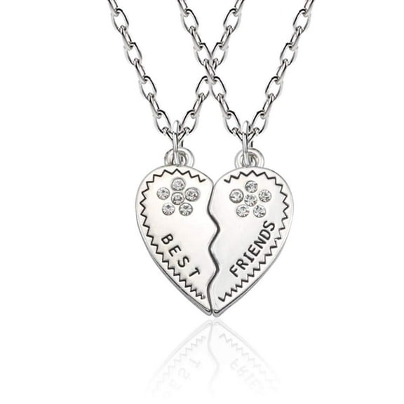 Best Friend Friendship best friend Necklaces, Heart-Broken 2 Piece Friendship Best Friends Gifts for Teen Girls Daughter