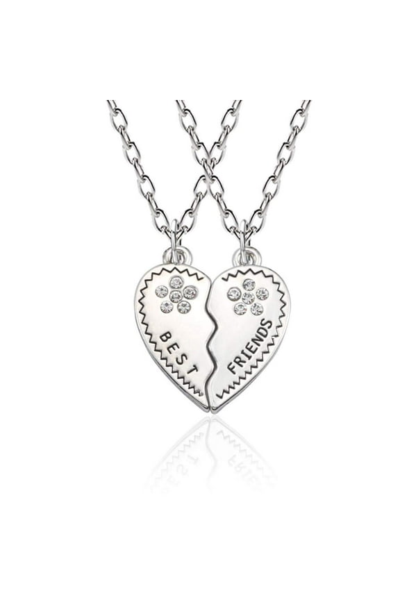 Best Friend Friendship best friend Necklaces, Heart-Broken 2 Piece Friendship Best Friends Gifts for Teen Girls Daughter