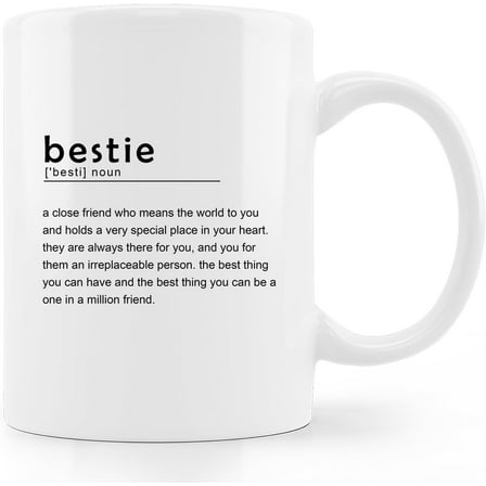 Best Friend Gift Coffee Mug,Bestie Coffee Mug,Bestie Birthday Gifts,Bff Gifts,Friendship Mugs For Women Friends,Bestie Mug 11oz