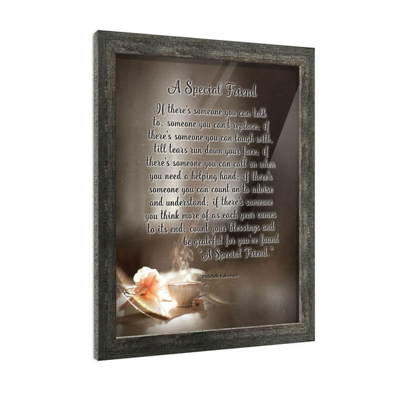 Best Friend Gifts, Birthday Gift for Best Friend, Friendship Gift for Women, Thank You Gifts for Friends, Thinking of You Gifts for Friends Going Away, A Special Friendship Picture Frame, 2124BW