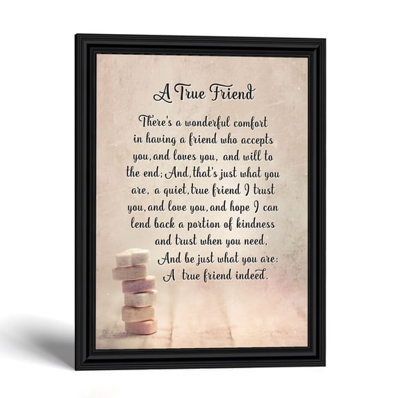 Friendship Poem Picture Frame, Meaningful Gift for Longtime Friends