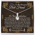thumbnail image 1 of Best Friend Graduation Gift For Her, College Graduation Necklace For Best Friend High School Gradution Gift Alluring Beauty Necklace With Message Card, 1 of 4
