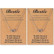 Best Friend Necklace Friendship Necklaces For 2/3/4/5 Friend Gifts For Women Bff Friends Sisters Bestie Necklace Sister Birthday Gifts[o368]