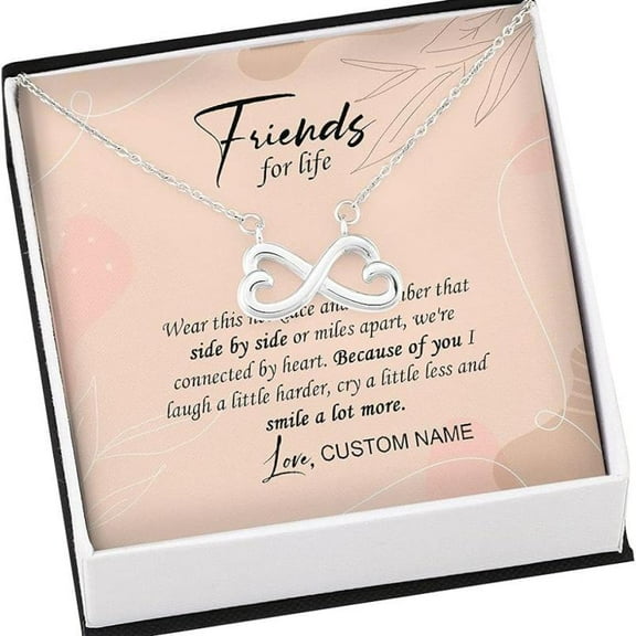 Best Friend Necklace Personalized Meaningful Friendship Gift - Distance Friendship Necklace - IH BV1058 - Necklace Jewelry with Gift Box for Birthday Anniversary