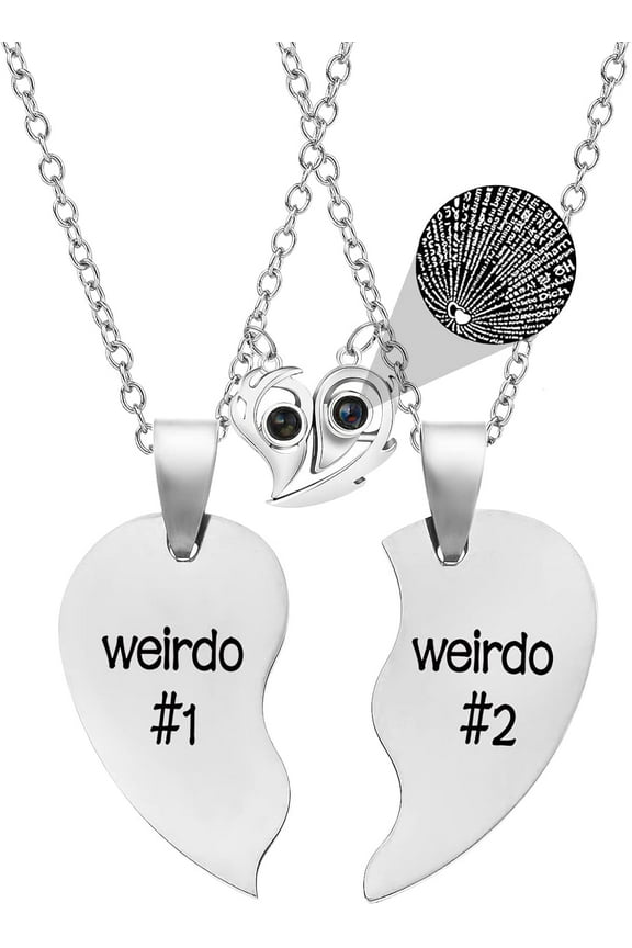 Best Friend Necklaces Bff Necklace For 2 Friendship Valentines Day Gifts Matching Heart Pendant Necklace Best Friends Forever[o6735]