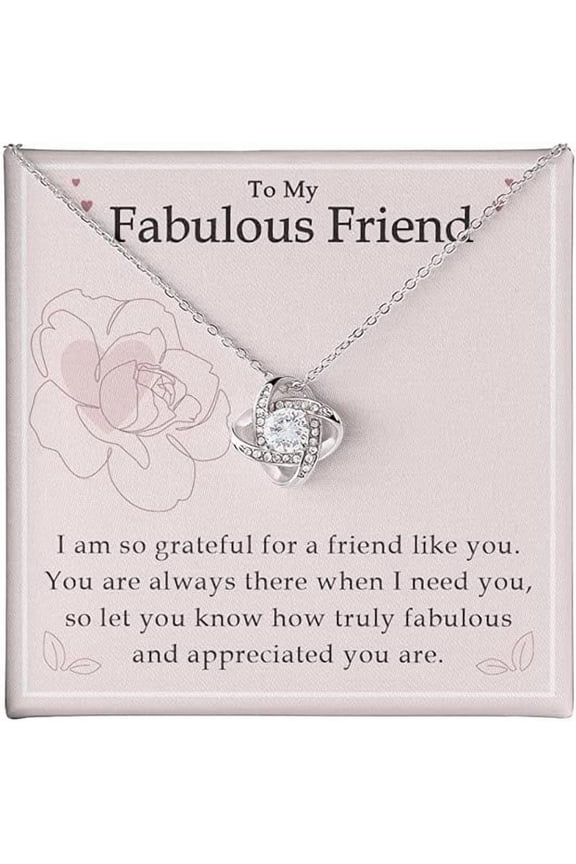 Best Friend Necklaces for Women - Thank You for Being My Badass Bestie Christmas Birthday Gifts With Message Card and Gift Box