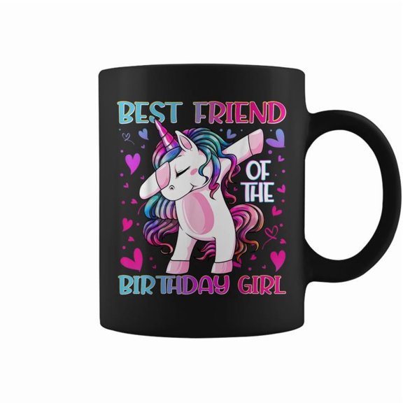 Best Friend Of The Birthday Girl Dabbing Unicorn Girl Coffee Mugs