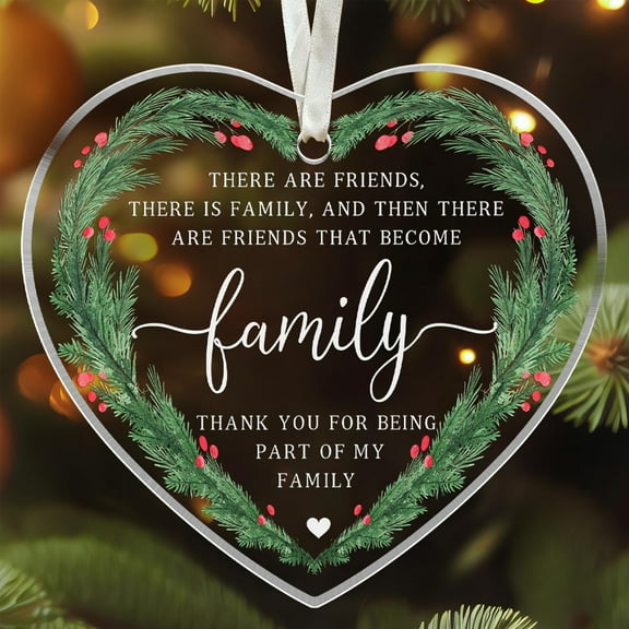 Best Friend Ornaments for Christmas Tree - Best Friends Bestie Ornaments for Women - Bestie Ornament - Friendship Christmas Ornament - Besties Gifts for Women - Acrylic Ornament