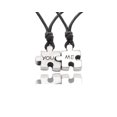 thumbnail image 1 of Best Friend Puzzle Silver Pewter Charm Necklace Pendant, 1 of 1