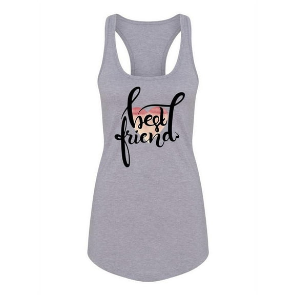 Best Friend Quote Racerback Tank Women -Image by Shutterstock, Female x-Small