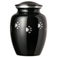 thumbnail image 1 of Best Friend Services Ottilie Paws Pet Urn-LRG, Ebony/Horz Pewter Paws, 1 of 4