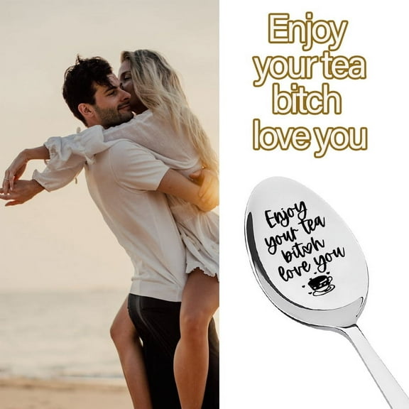 Best Friend Tea Spoon Gifts for Bestie Bff Birthday Graduation Gift for Friend Friendship Gifts for Bestie Sister Engraved Tea Cofffee Lover Spoon Gifts for Boyfriend Girlfriend Valentines Day Gift