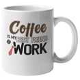 thumbnail image 1 of Best Friend at Work, Working at Home or Office Coffee & Tea Mug & Pen Cup (11oz), 1 of 3