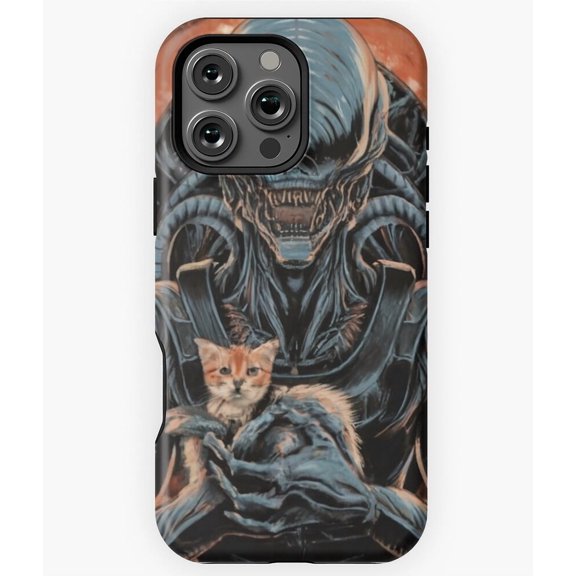 Best Friends Alien and Predator M1063 Phone Case for iPhone 17 16 15 14 13 12 11 Pro Max