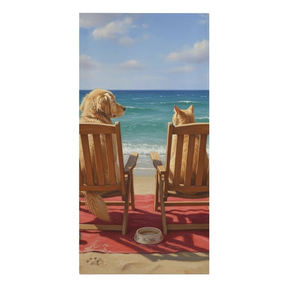 Best Friends Beach Day Microfiber Beach Towel Absorbent Compact Towels for Swimming Pool Beach Travel Things for Vacation Essentials Adult Gift,61.430.3Inch