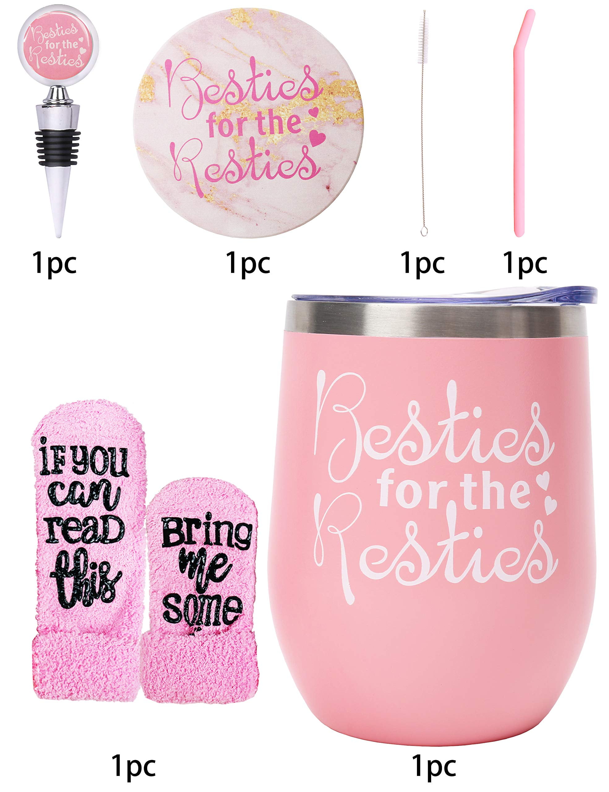 Meant2tobe Birthday Gifts for Female Friends, Best Friends Birthday and  Christmas Gifts, Women's Friend Tumbler, Best Friend Cups, BFF Birthday  Presents, Besties for The Resties Tumbler - Macy's