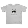 thumbnail image 1 of Best Friends Boston Terrier Dog Cute Toddler Tshirts for Boys Girls (Gray, Youth XL), 1 of 5