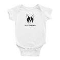 thumbnail image 1 of Best Friends Boston Terrier Dog Funny Baby Romper Boy Girl Unisex, 1 of 5