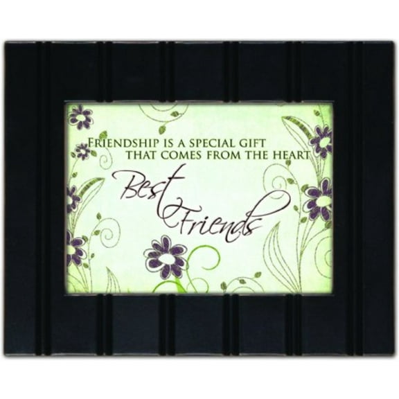 Best Friends Cottage Garden 5x7 Black Frame with Easel Back and Wall Hanger