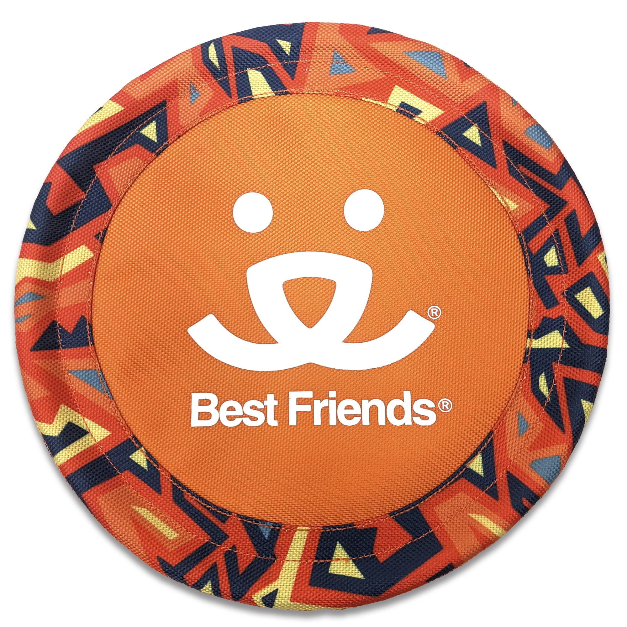 Best Friends Dog 10" Nylon Orange Flying Disc Dog Toy