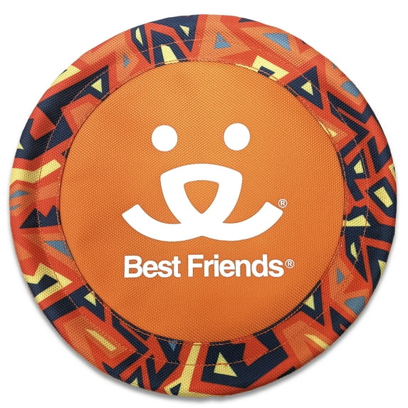 Best Friends Dog 10" Nylon Orange Flying Disc Dog Toy