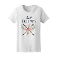 thumbnail image 1 of Best Friends Floral Arrows T-Shirt Women -Image by Shutterstock, Female XX-Large, 1 of 2