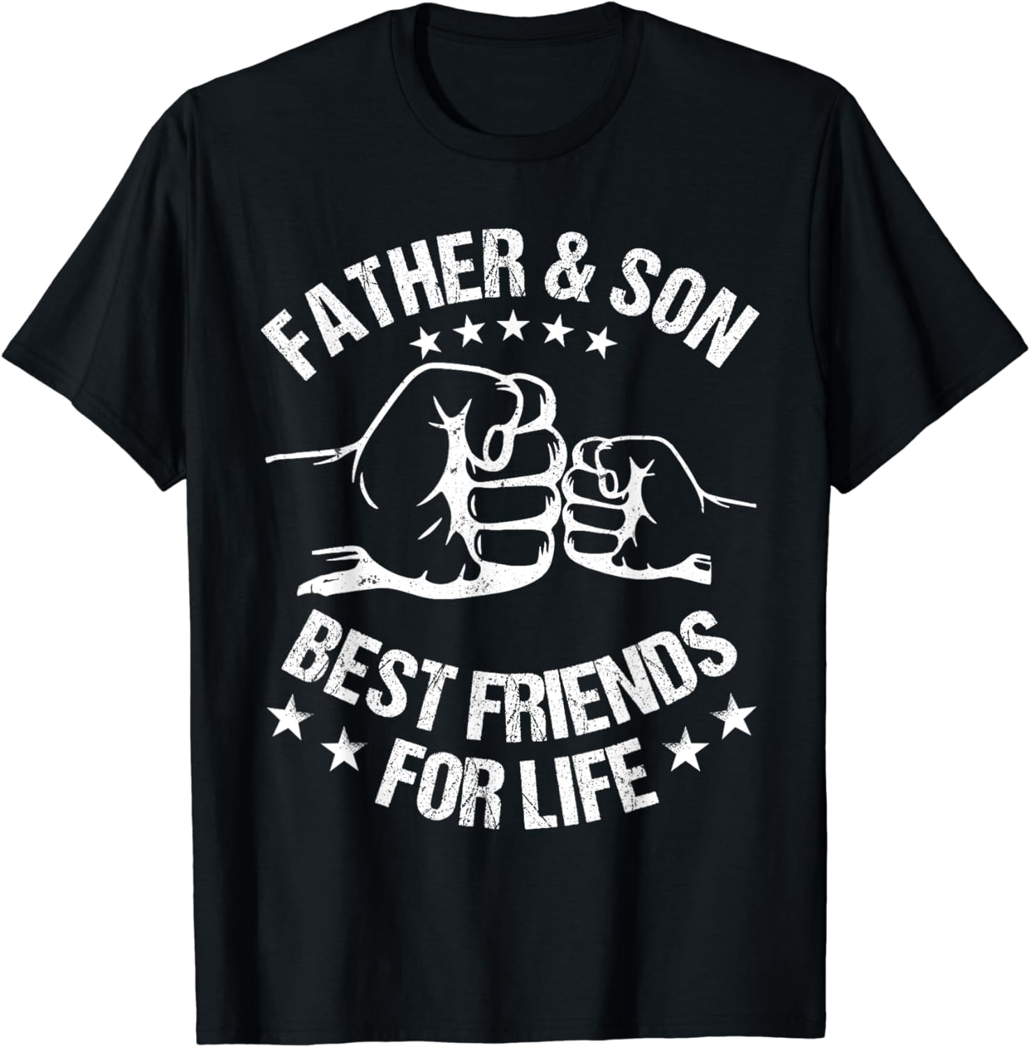 Best Friends For Life Father Son Fist Bump Father's Day Dad Funny ...