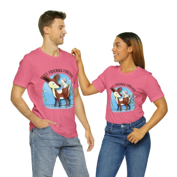 Best Friends Forever Animated Unisex Jersey Short Sleeve Bella Canvas Tee