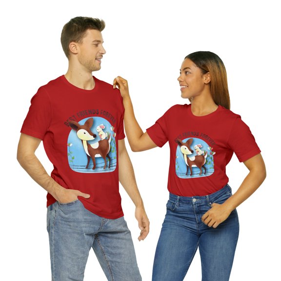 Best Friends Forever Animated Unisex Jersey Short Sleeve Bella Canvas Tee