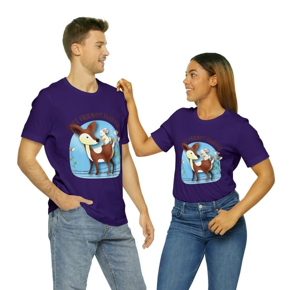Best Friends Forever Animated Unisex Jersey Short Sleeve Bella Canvas Tee