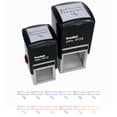 thumbnail image 1 of Best Friends Forever Script with Hearts Self-Inking Rubber Stamp Ink Stamper - Fuchsia Ink - Small 1 Inch, 1 of 7