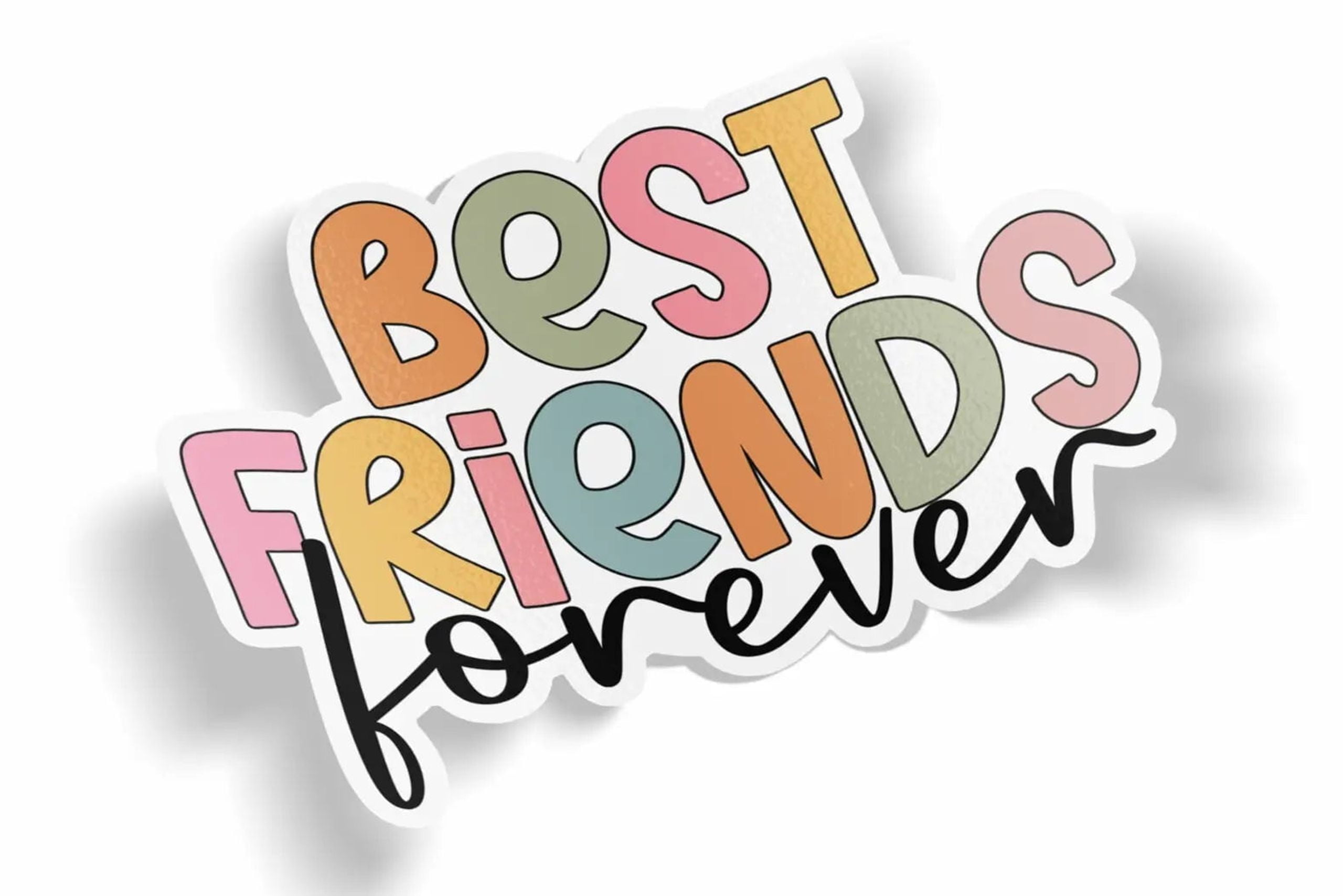 Best Friends Forever Waterproof Sticker - Walmart.com