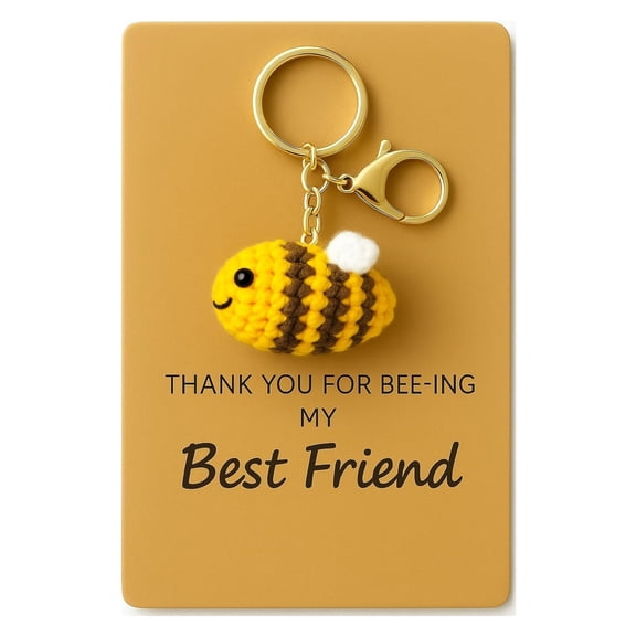 Best Friends Gifts For Women Birthday, Funny Bee Keychain, Cool Bestie Gifts for Her