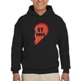 thumbnail image 1 of Best Friends Heart Hoodie Men -Smartprints Designs, Male 5X-Large, 1 of 4