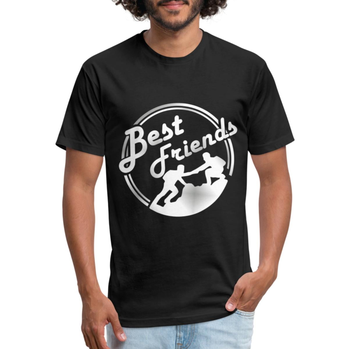 Best Friends Hiking Fitted Cotton / Poly TShirt
