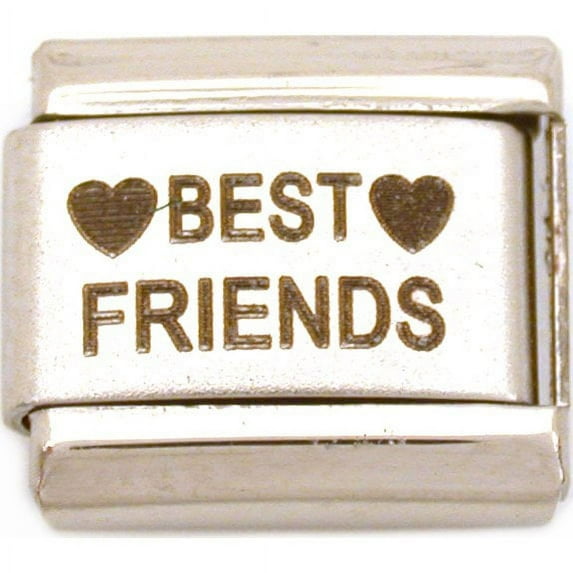 Best Friends Italian Charm Laser 9mm