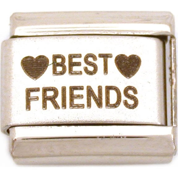 Best Friends Italian Charm Laser 9mm