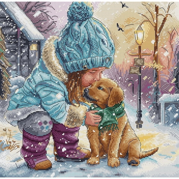 Wizardi Counted Cross Stitch Kit Best Friends L9925 Letistitch