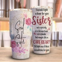 Best Friends New Tumbler, Soul Sister Tumbler, Adorable Friendship Present Idea for Women and Girls, 30oz Tumbler with Lid for Friends, Roommate, BFF in Birthday, Anniversary