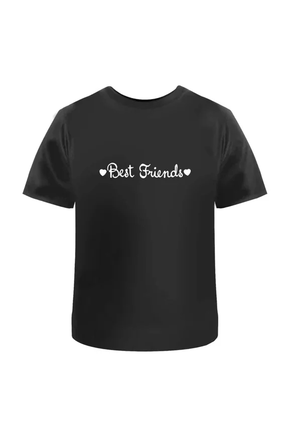 Best Friends Text' Unisex T-Shirt - 100% Cotton (S-XXL) (TA001652)