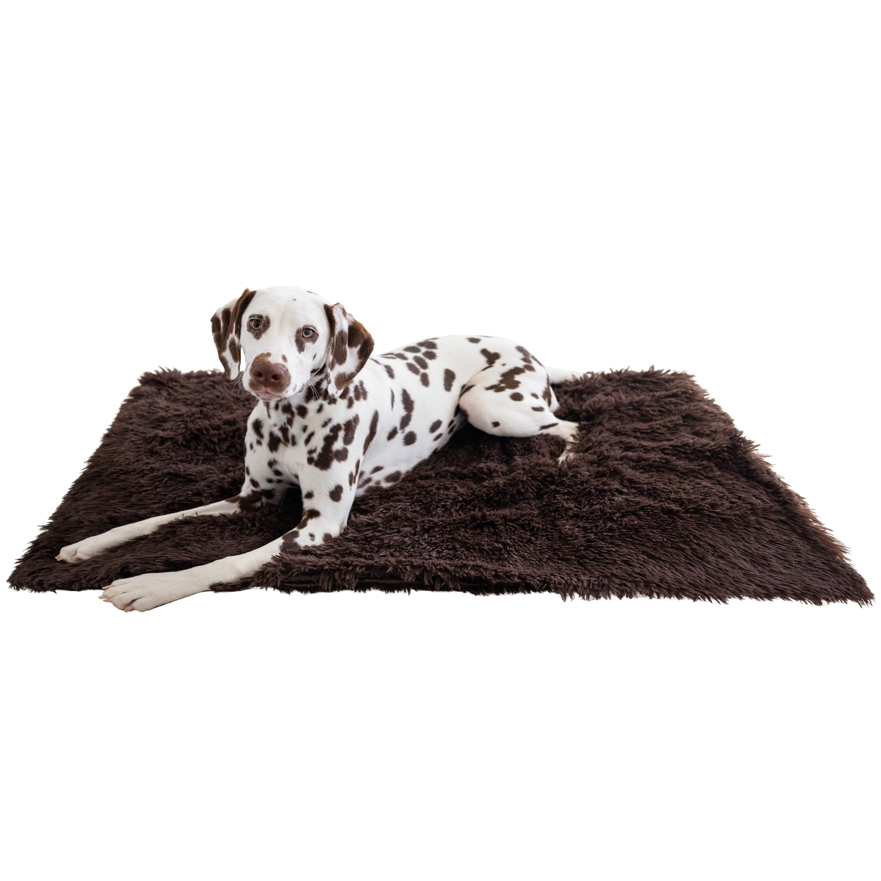 Dark Chocolate Large Shag Fur Pet Blanket 30x40