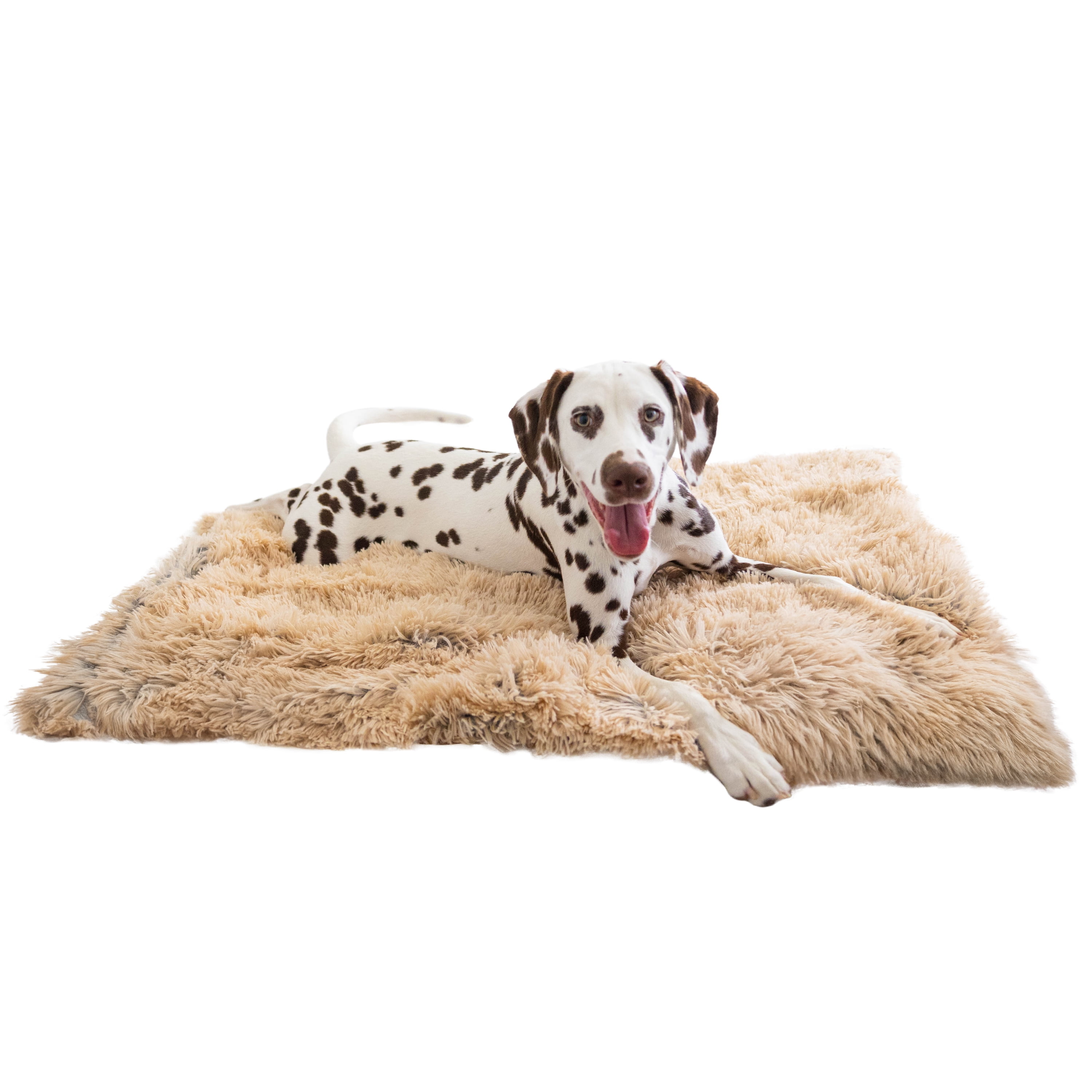 Luxurious Taupe Faux Fur Pet Throw Blanket 30"x40"