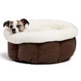 thumbnail image 1 of Best Friends by Sheri Cozy Mason Cuddle Cup Pet Dog Bed, Standard Dark Chocolate, 1 of 3
