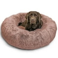 thumbnail image 1 of Best Friends by Sheri Original Calming Donut Dog and Cat Bed, Shag Faux Fur, Dusty Rose, Large (36x36"), 1 of 8